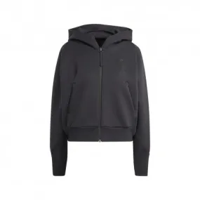 ADIDAS Felpa Palestra Full Zip Con Cappuccio Nero Donna