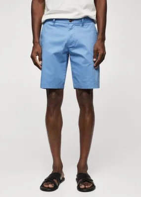 Bermuda slim-fit chino cotone