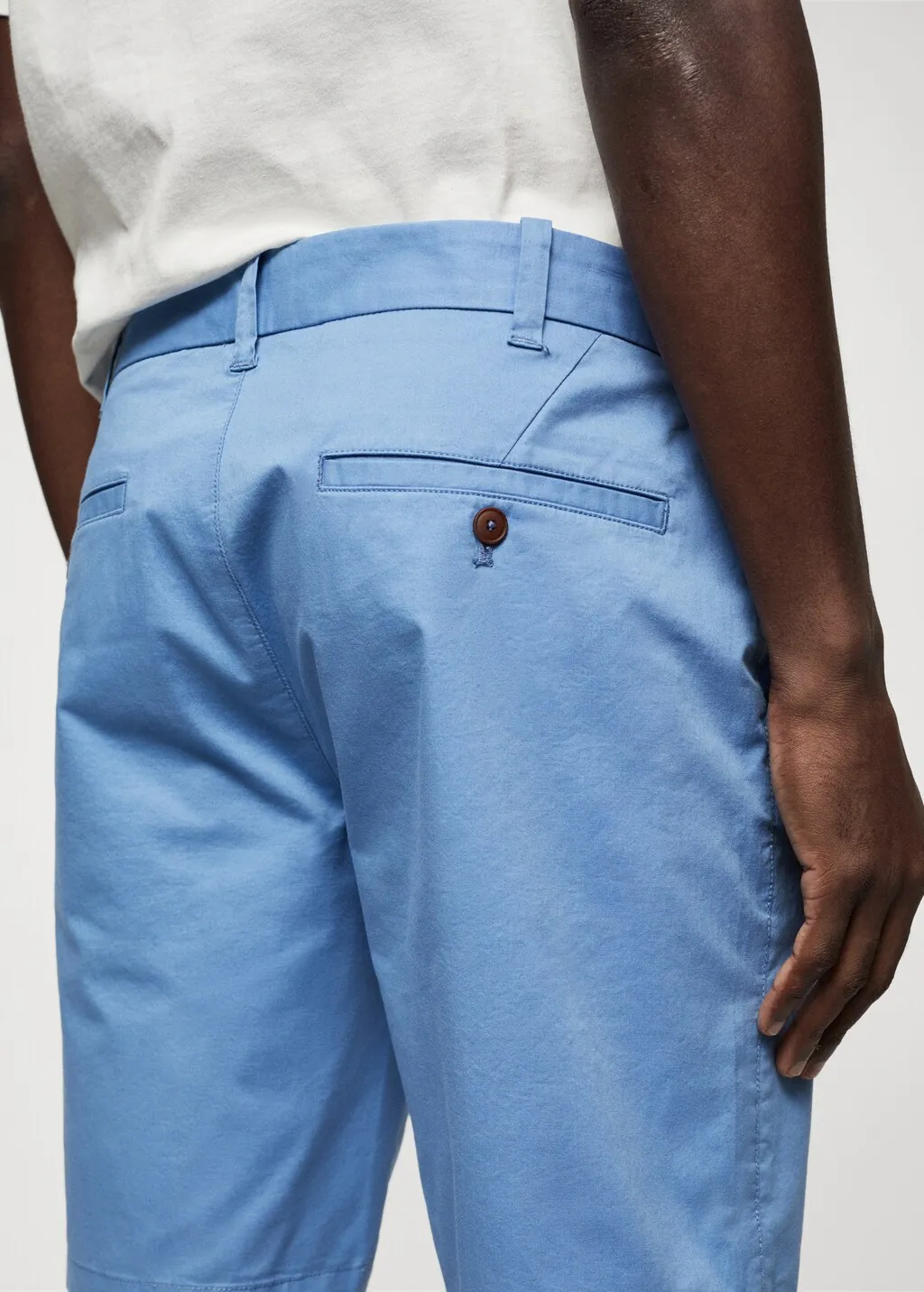 Bermuda slim-fit chino cotone