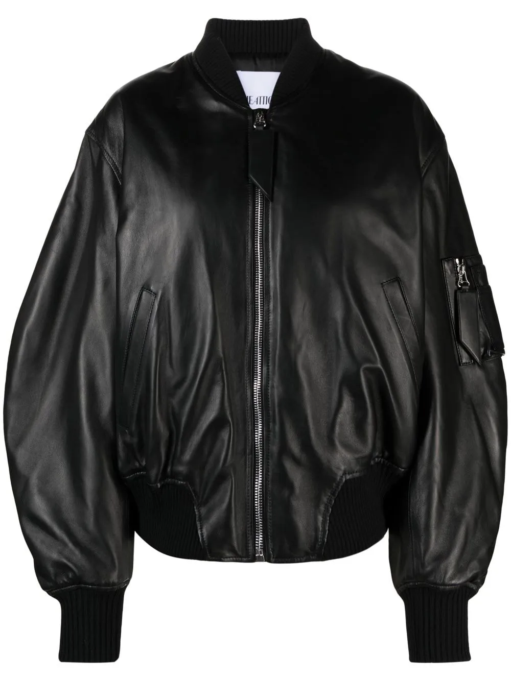 Bomber con zip anja in nero - donna