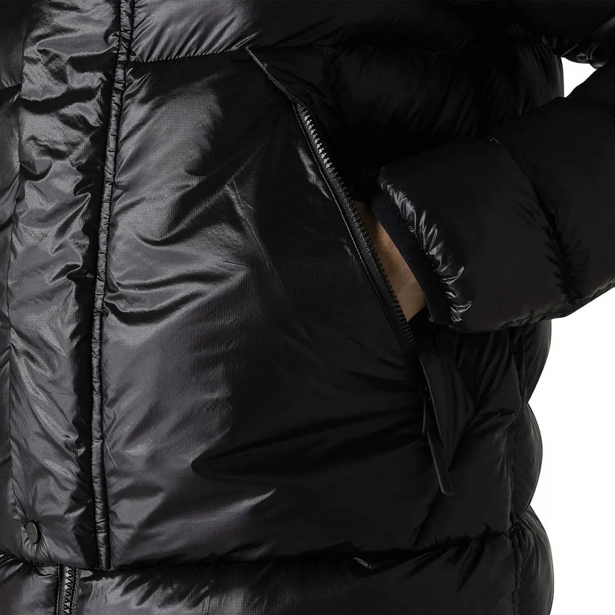 Bomber In Nylon Ripstop Rogopa RU Nero