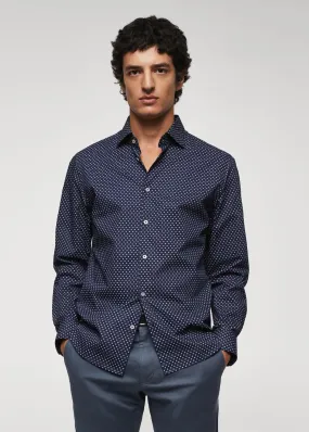 Camicia slim-fit stampata