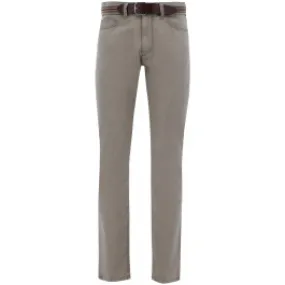 Exner - Pantaloni elasticizzati da uomo in tessuto strutturato con elastico, colore: Beige