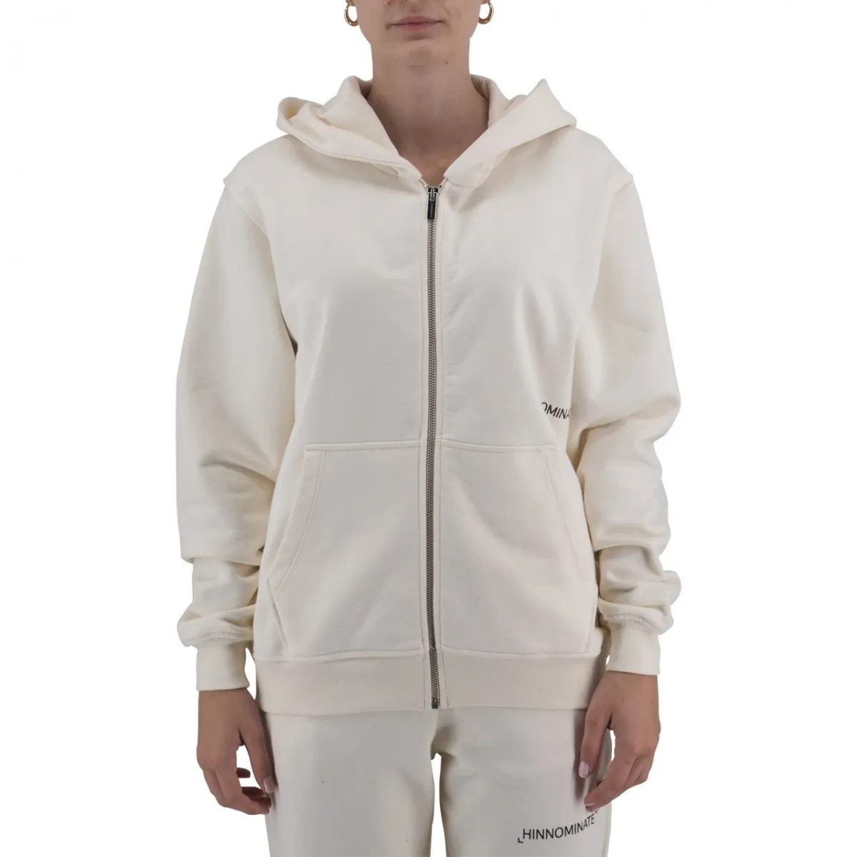 Felpa Cappuccio Full Zip Logata