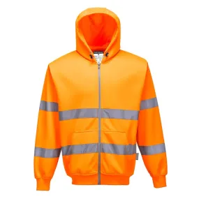 Felpa con cappuccio e zip intera Hi-Vis