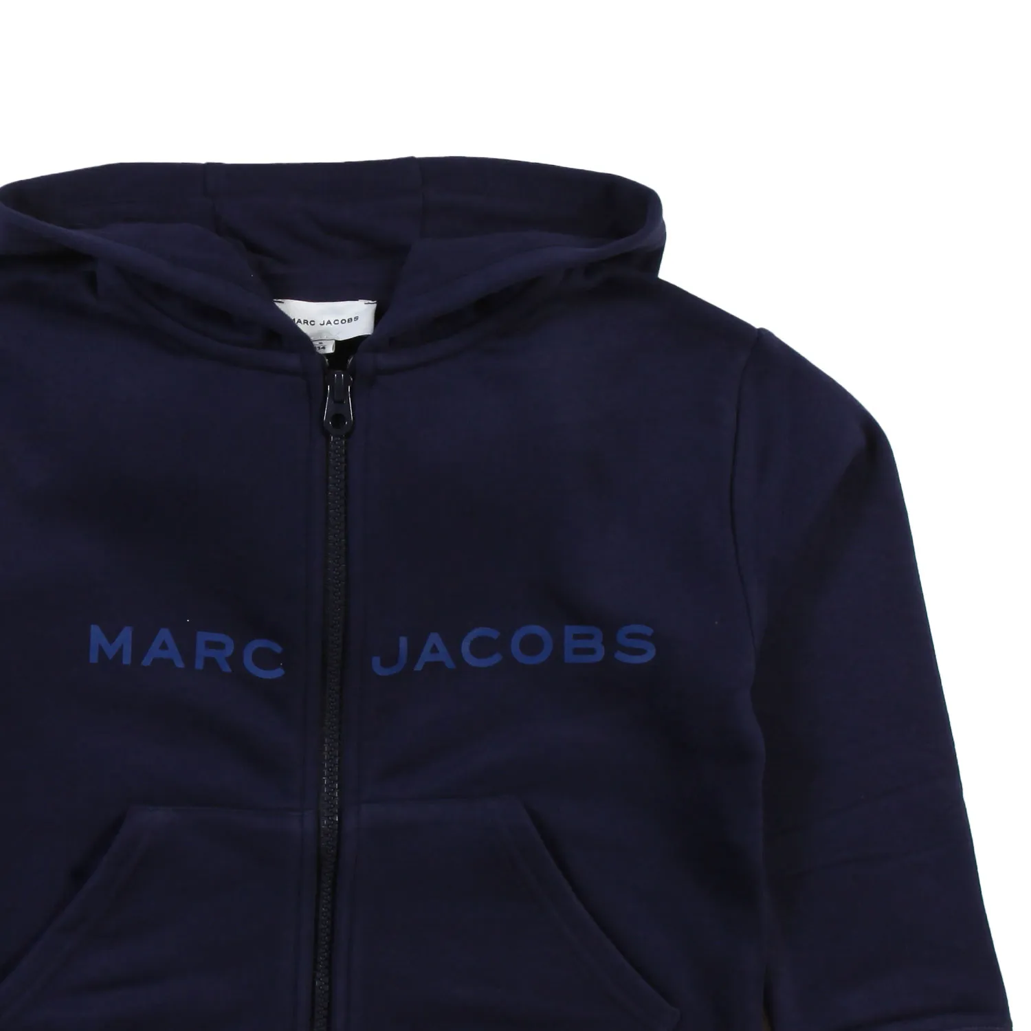 Felpa Marc Jacobs Blu Con Cappuccio E Zip