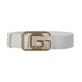 GAACW00192 Regular belt fibbia maxi G Bianco