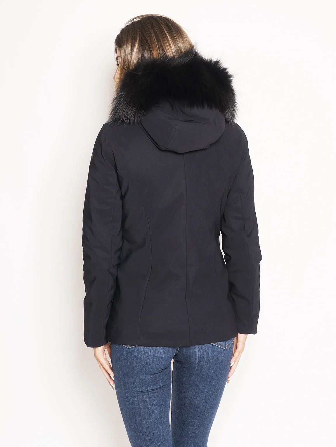 Giacca con Cappuccio Winter Storm Lady Fur Nero