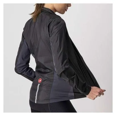 Giacca donna Castelli Squadra Stretch manica lunga Nero