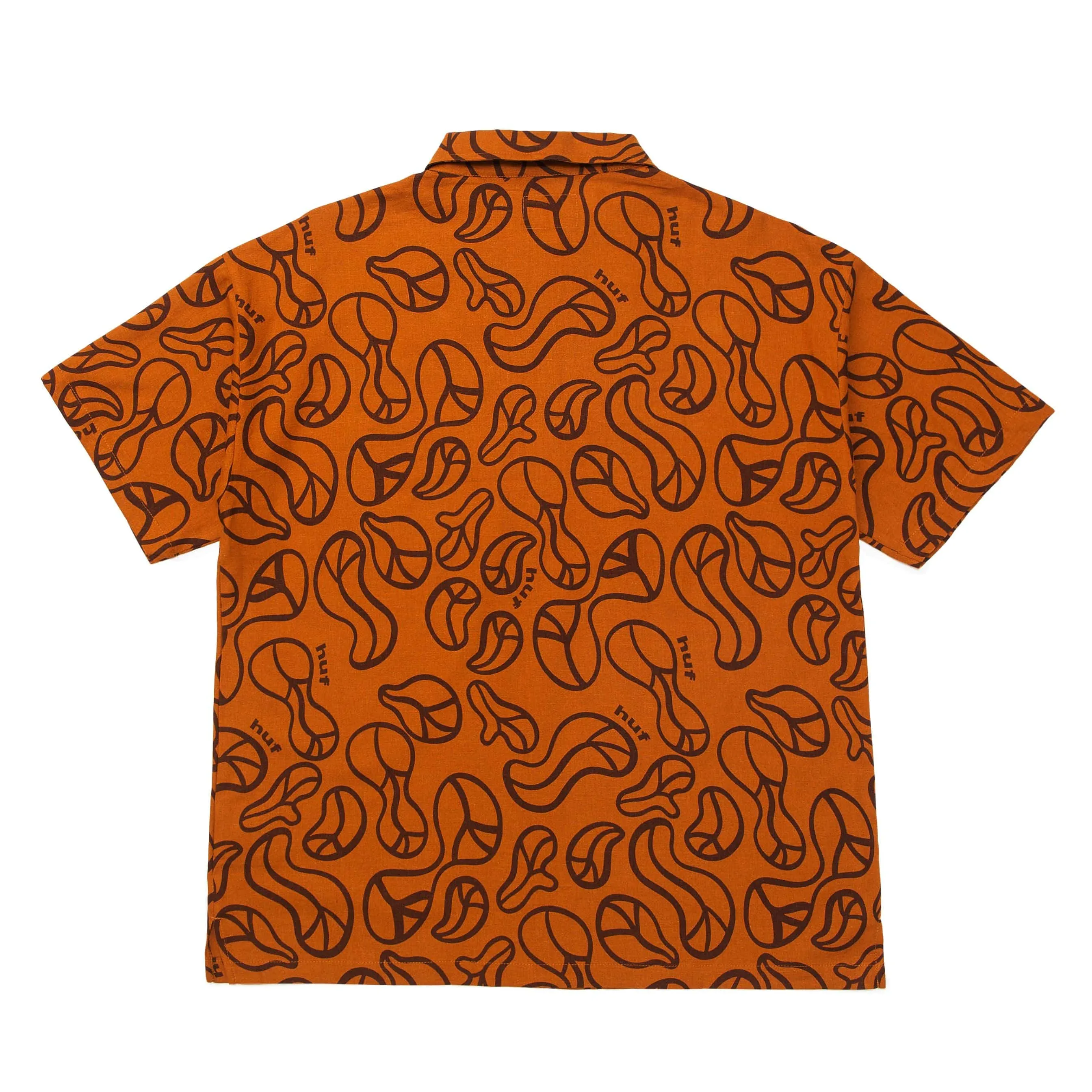 GROOVY ZIP WORK SHIRT - BURNT ORANGE