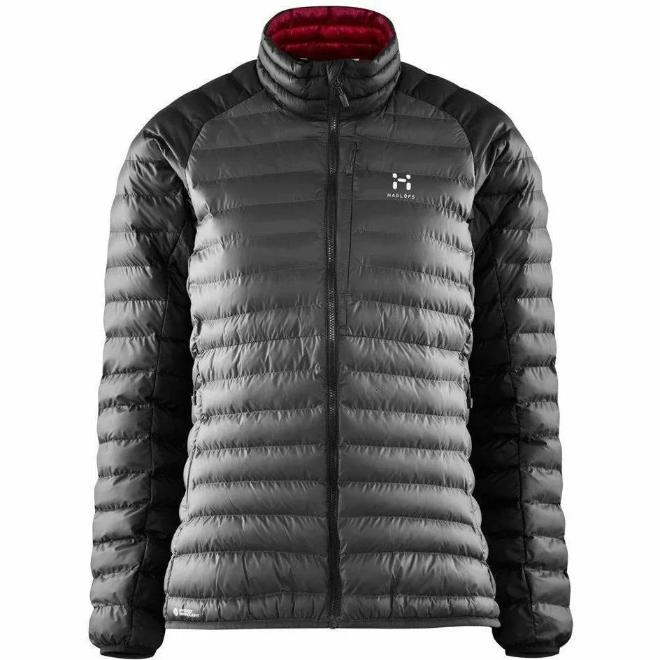 Haglofs Essens Mimic Jacket Woman Magnetite/Black - Giacca Imbottita