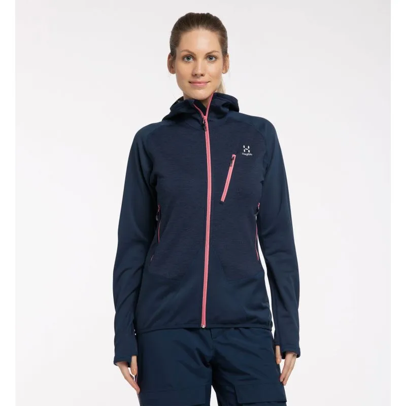 HAGLÖFS Giacca con cappuccio medio Spire (Tarn Blue) Donna