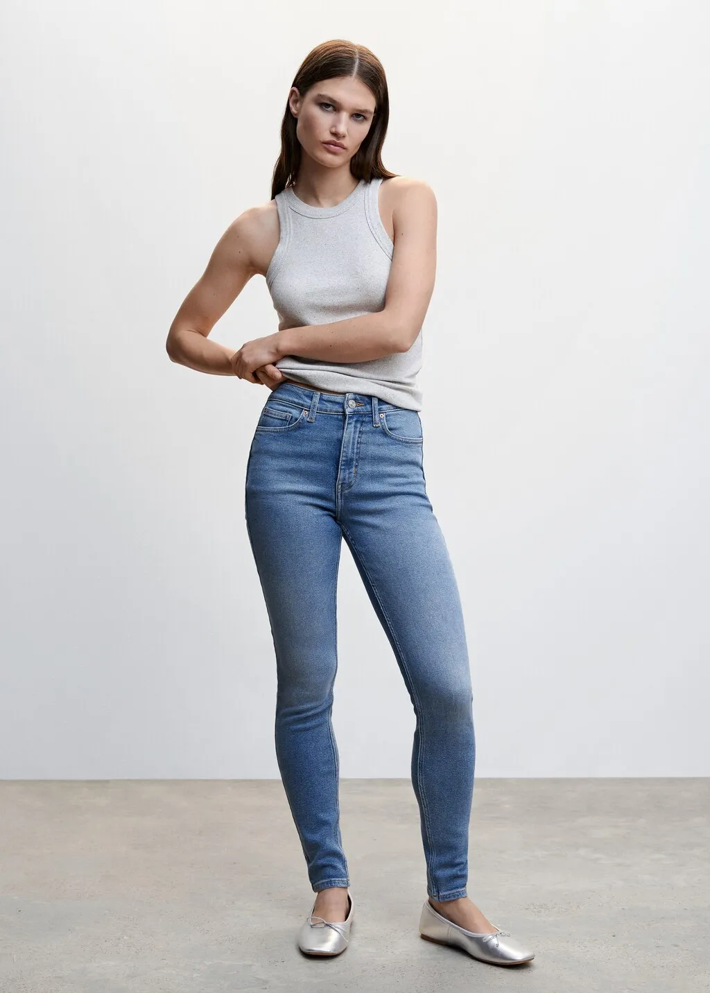 Jeans skinny vita alta