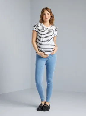 Jeggings premaman con fascia - BLU