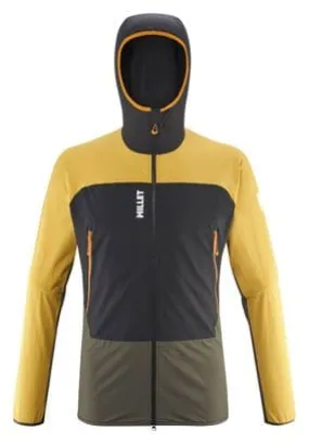 Millet Fusion XCS Hoodie Softshell Jacket Khaki/Yellow