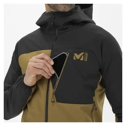 Millet Magma Shield Hoodie Softshell Jacket Brown/Black