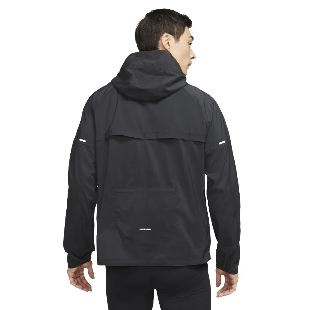 Nike Giacca Running Windrunner Reflective Nero Argento Uomo