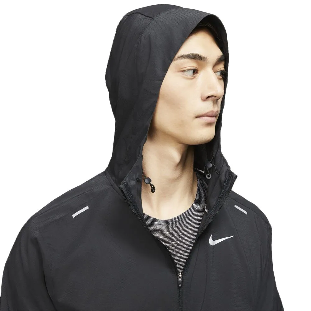 Nike Giacca Running Windrunner Reflective Nero Argento Uomo