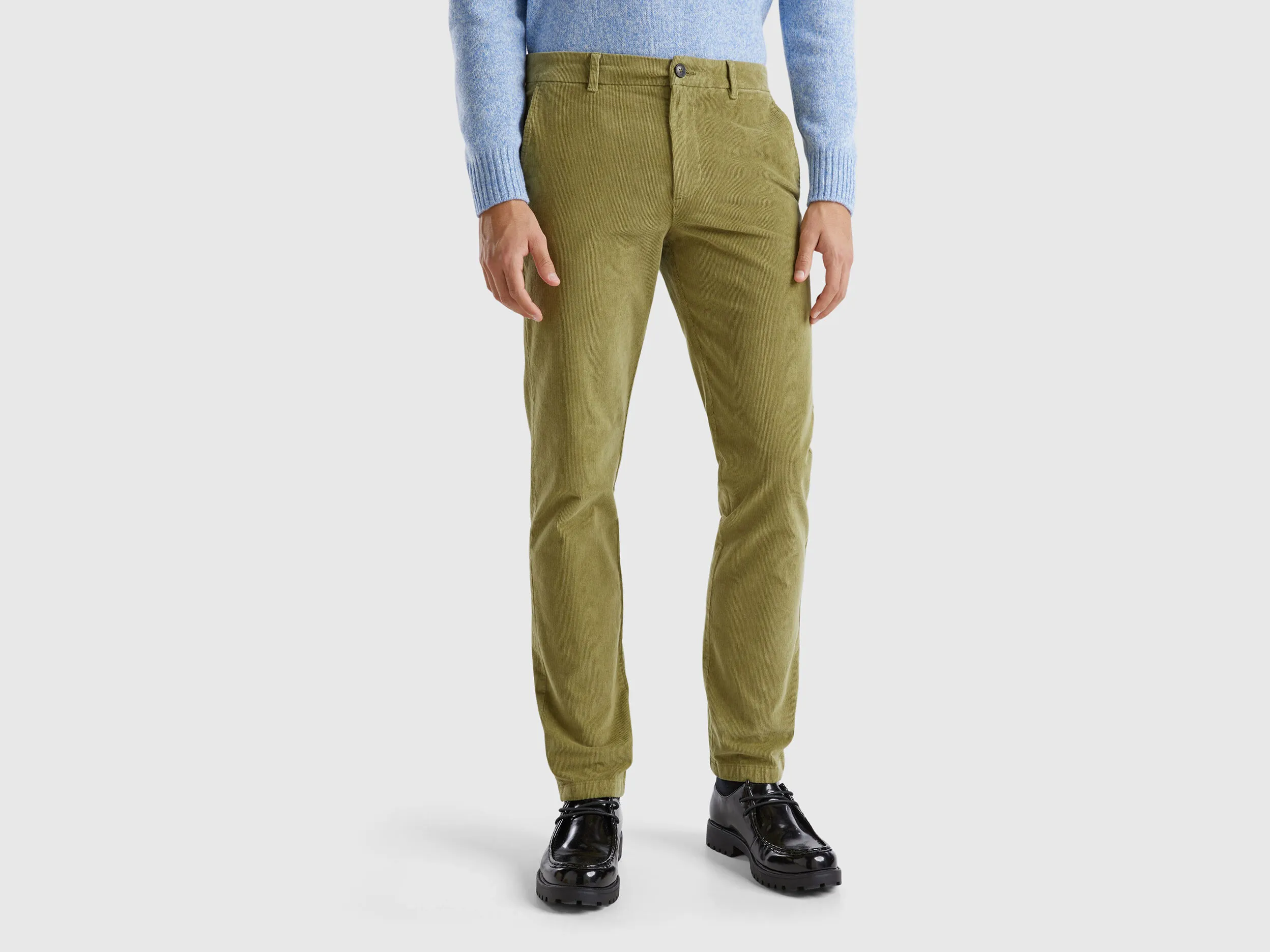 Nuovi arrivi Pantaloni slim fit in velluto stretch