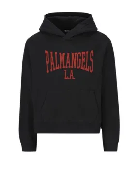 Palm Angels Felpa College PMBB058F24FLE0031026 Con Cappuccio