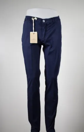 Pantalone slim fit quota otto in cotone stretch slim fit