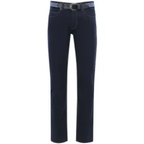 Pantaloni elasticizzati da uomo Exner con elastico Blu scuro