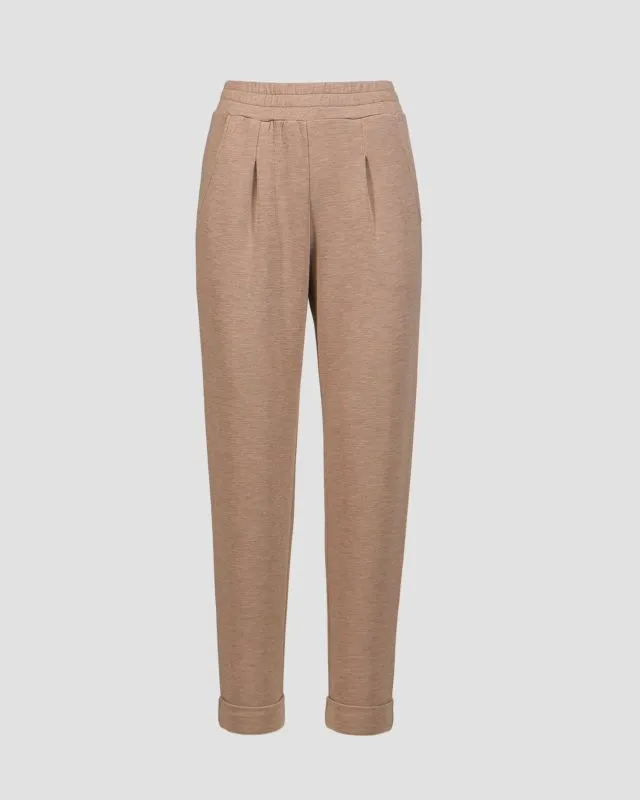 Pantaloni marroni da donna Varley The Rolled Cuff Pant 25