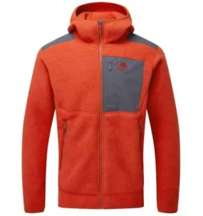 Polar Fleece MOUNTAIN EQUIPMENT Giacca con cappuccio Highpile da uomo (Red Rock/Ombre)