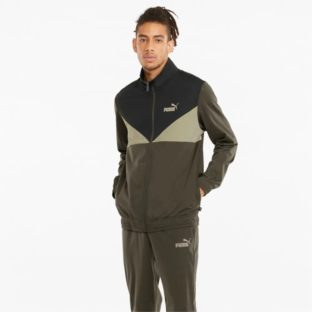 PUMA - TUTA Colorblock Tracksuit cl - Grape Leaf - 845848-44