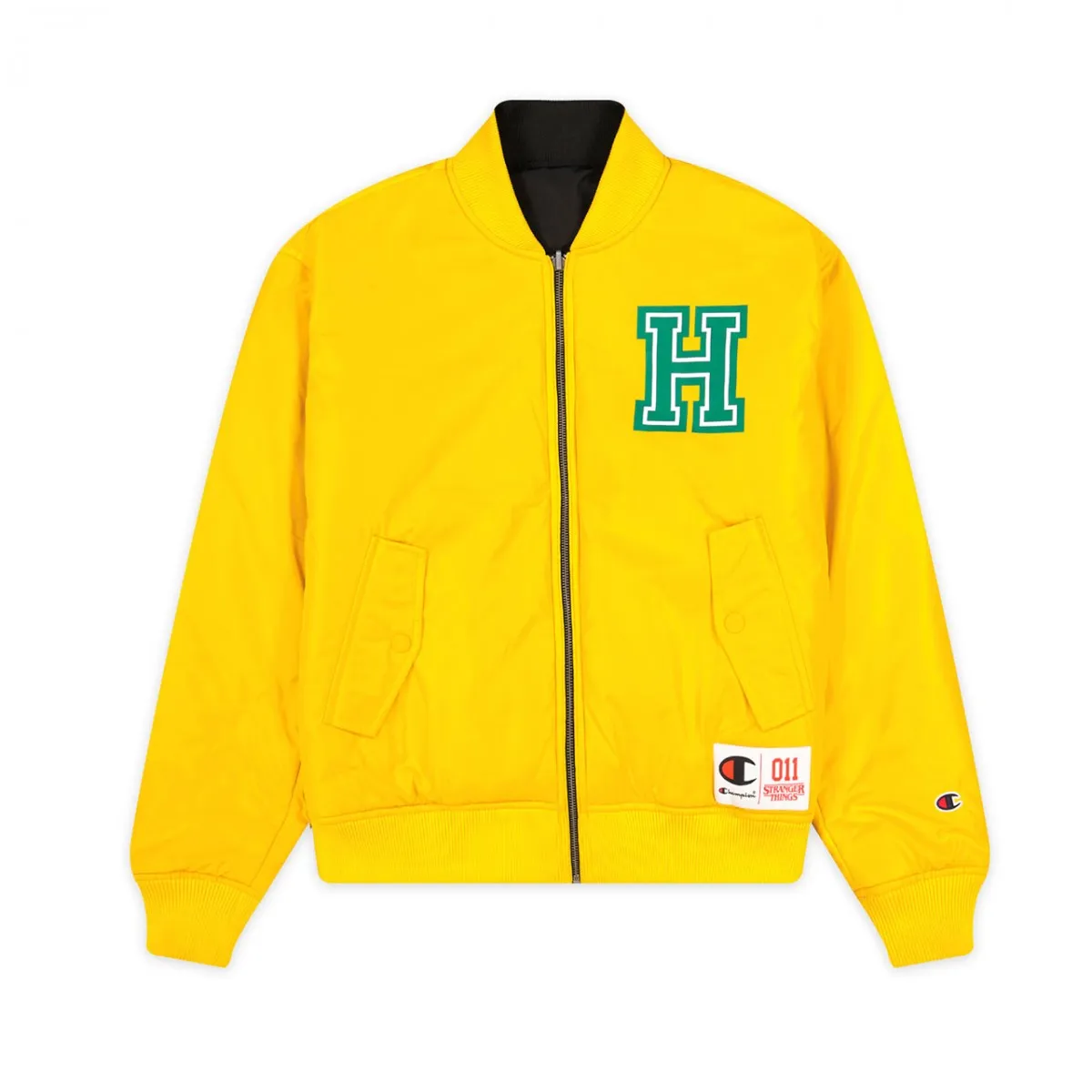 Reversible Bomber Jacket, Giallo Nero