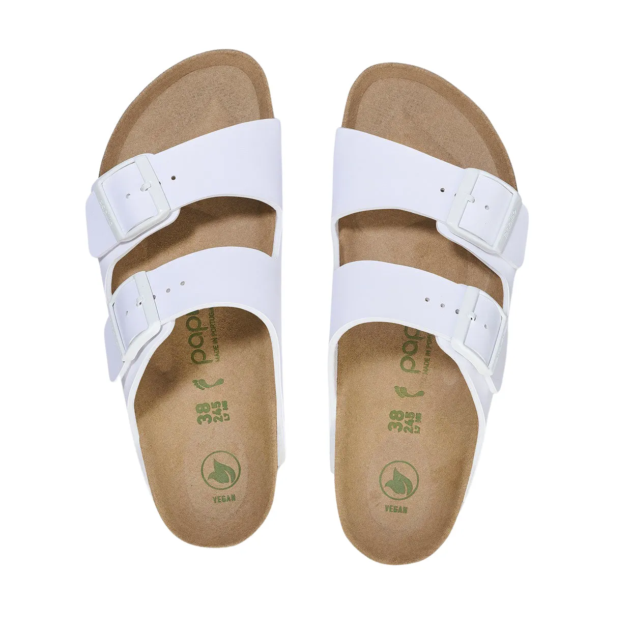 Sandali Donna Birkenstock Arizona PAP Flex Platform Bianco