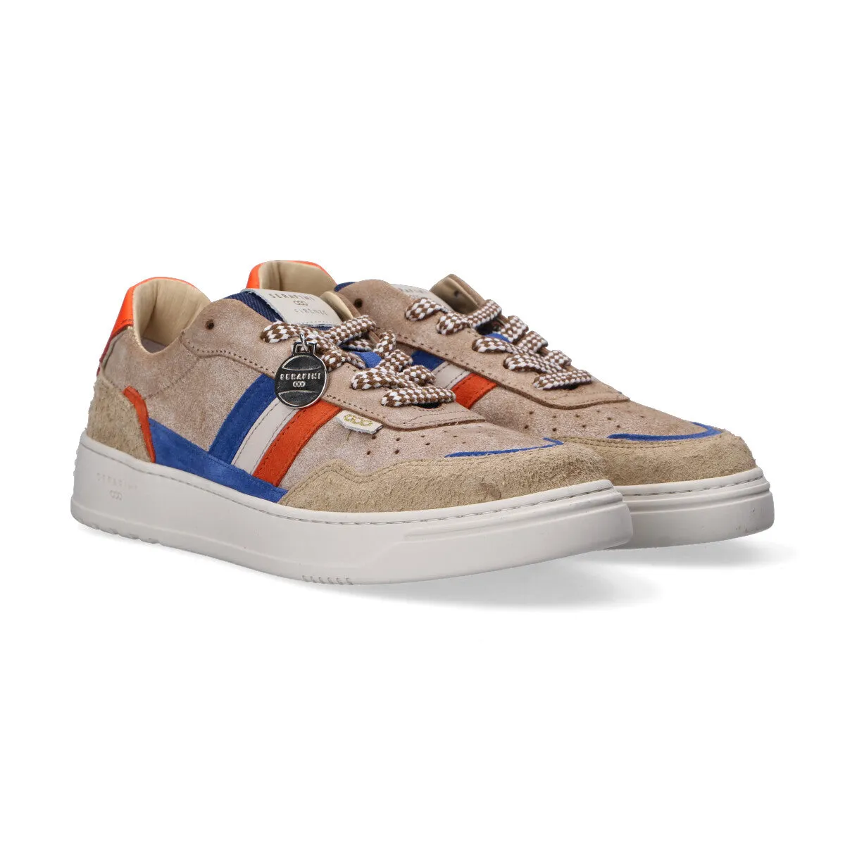 Serafini sneakers Firenze in pelle-camoscio beige