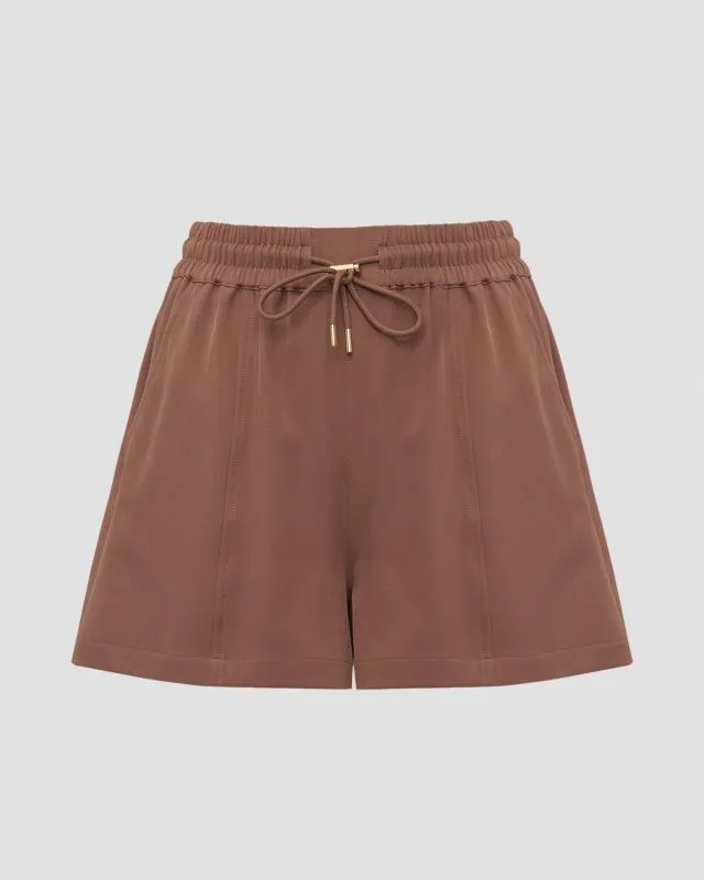 Shorts marroni da donna Varley Barket Woven Short