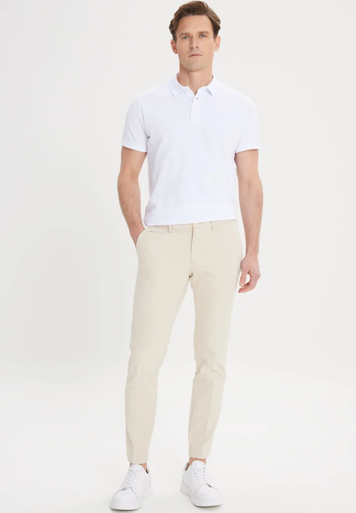 SLIM FIT SIDE POCKET - Pantaloni