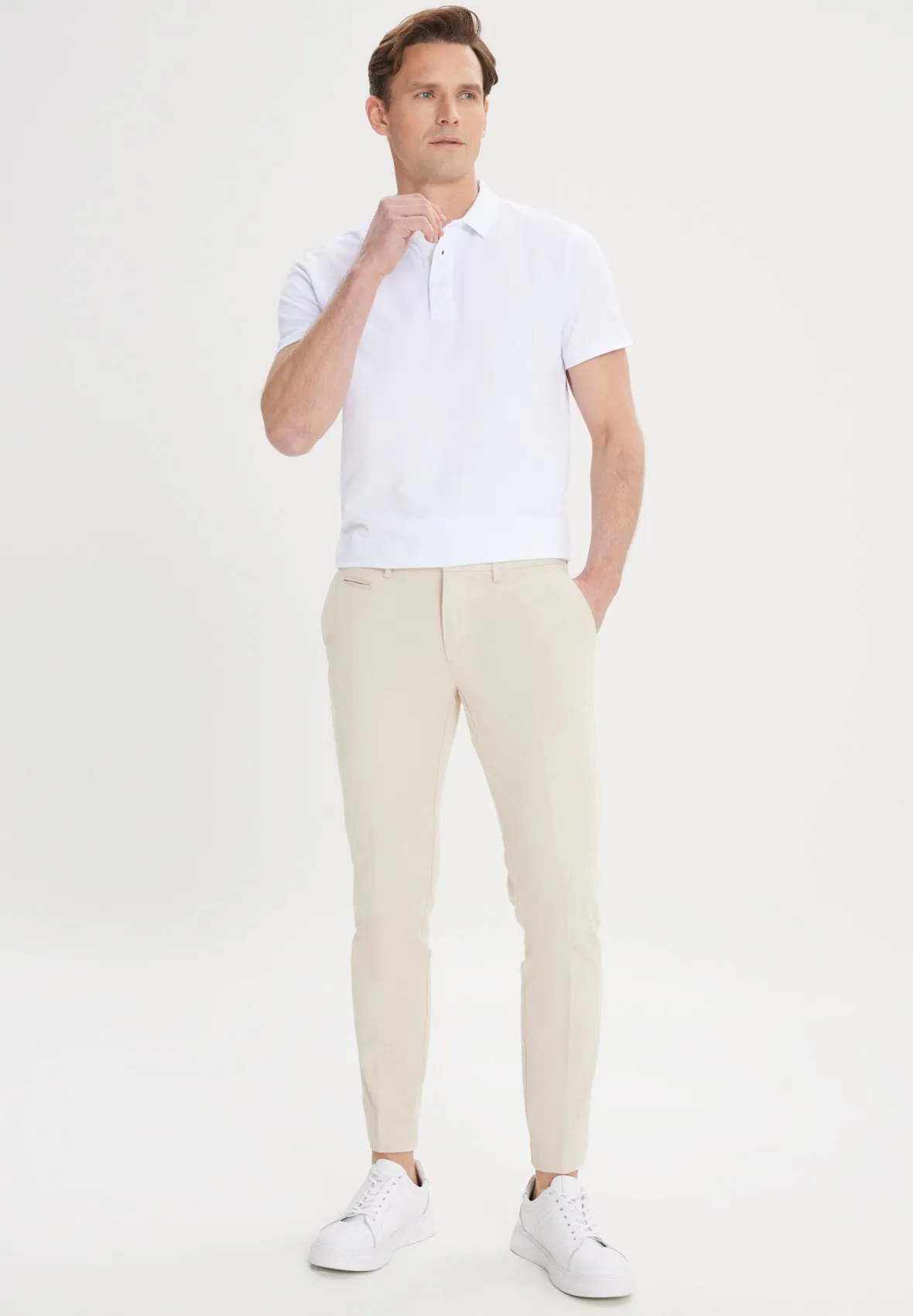 SLIM FIT SIDE POCKET - Pantaloni