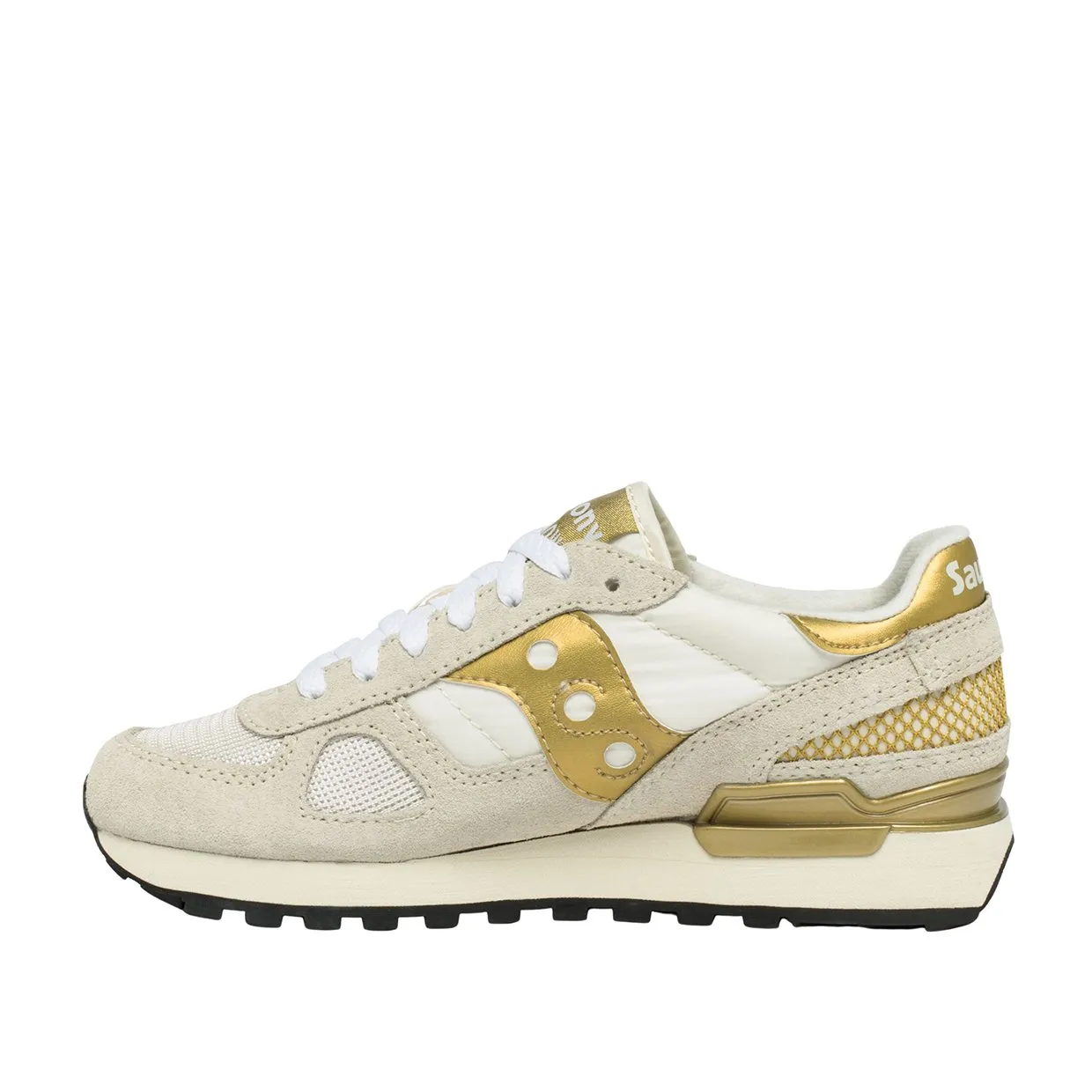 Sneakers Donna Saucony Shadow Original Bianco / Oro