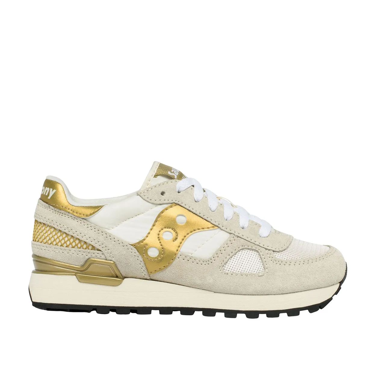 Sneakers Donna Saucony Shadow Original Bianco / Oro