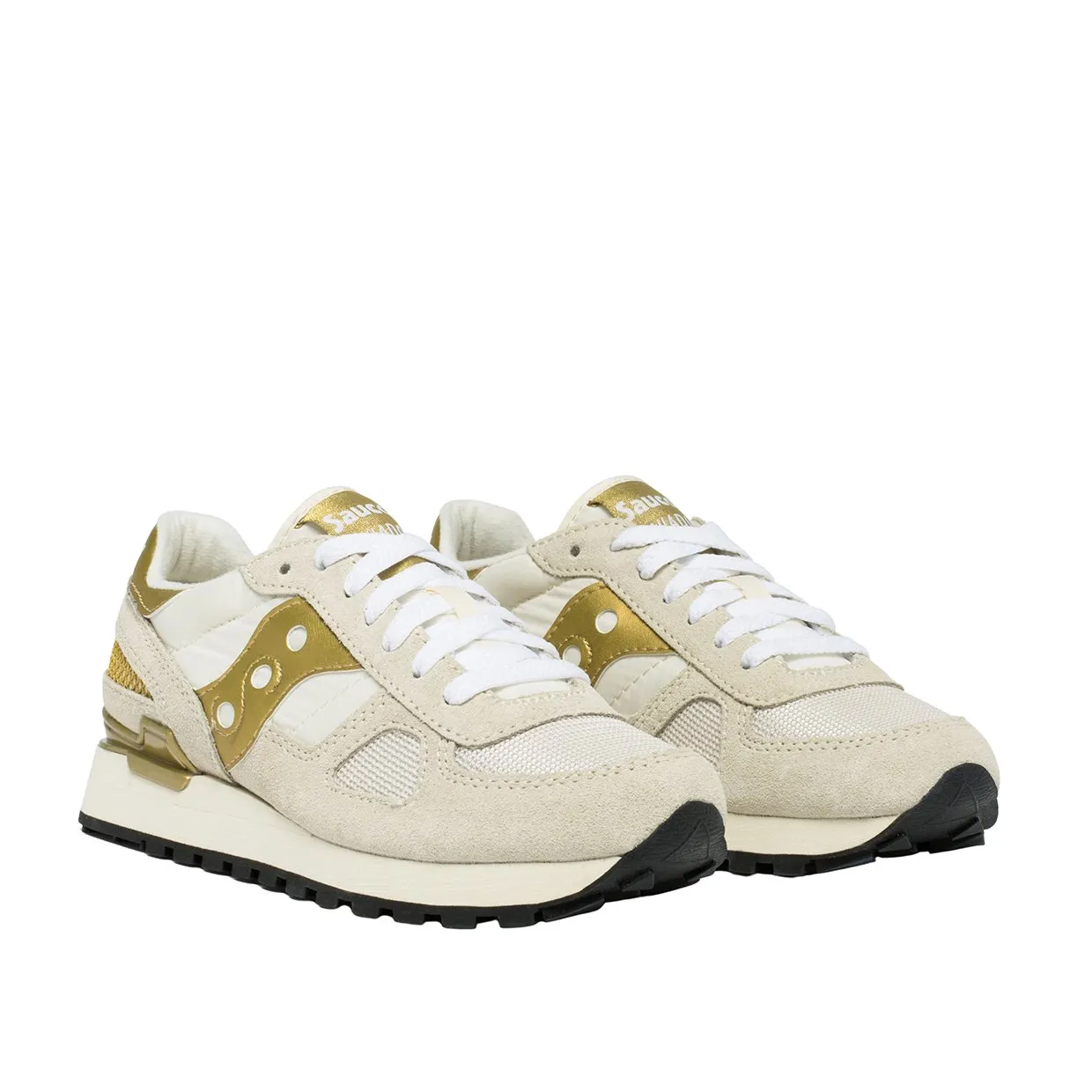 Sneakers Donna Saucony Shadow Original Bianco / Oro