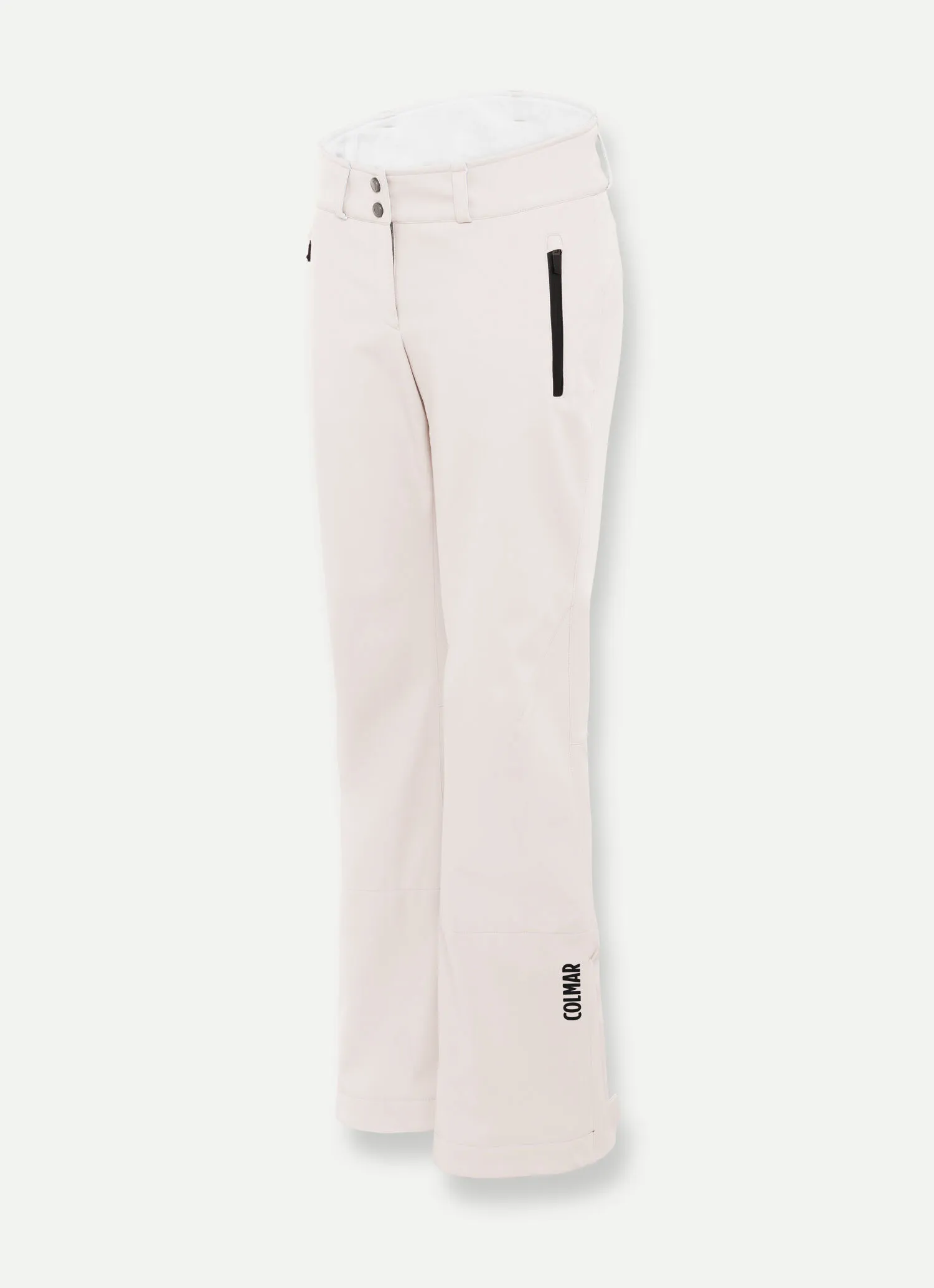 Softshell ski pants with zip at the hem