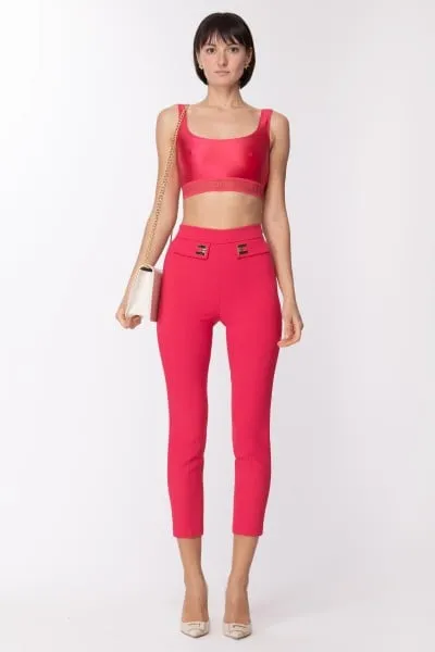 Top in lycra lucida Fuxia