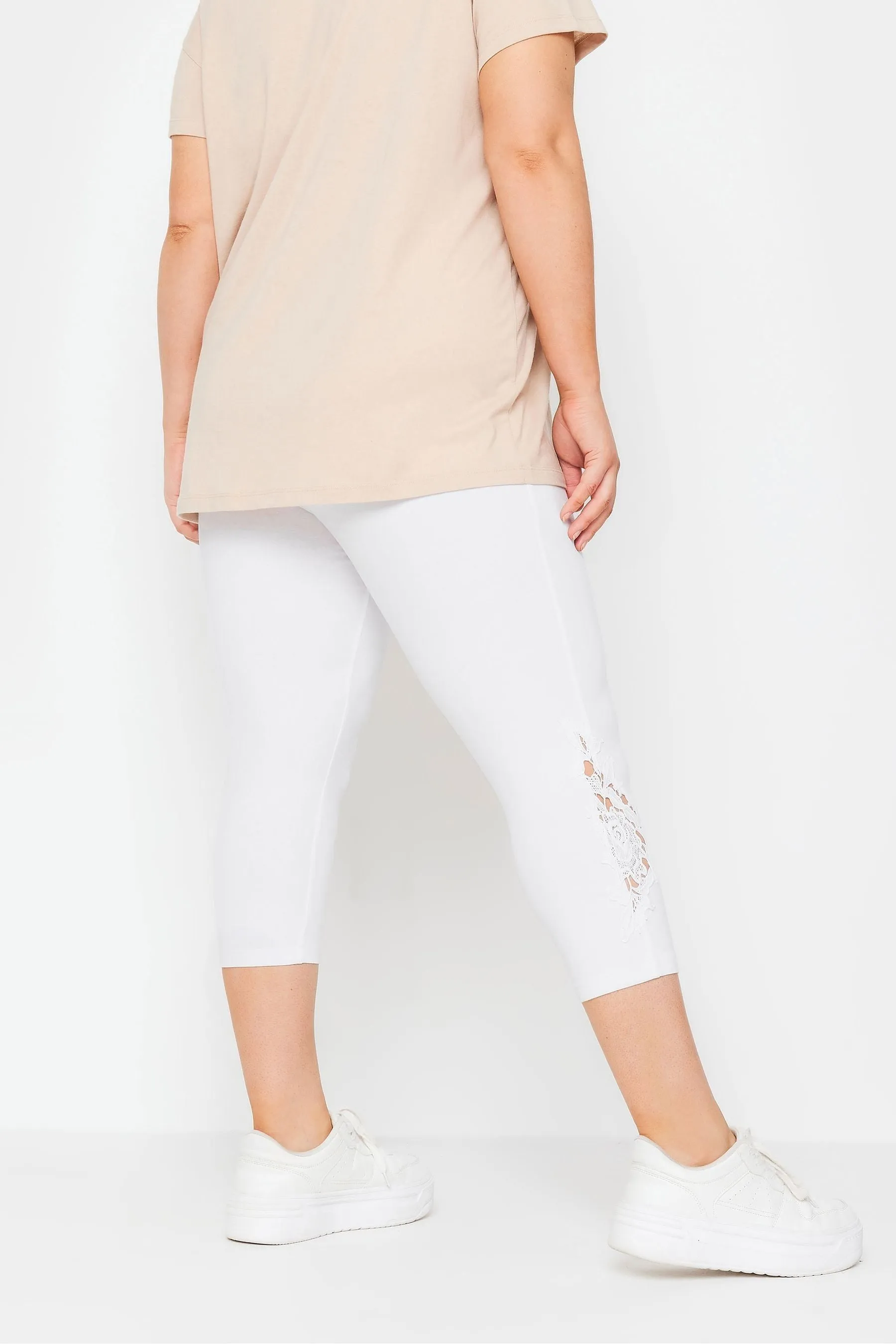 Yours Curve Pizzo - Leggings Corto elasticizzati